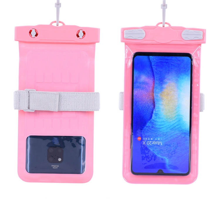 

Tteoobl Diving Phone Waterproof Bag Can Be Hung Neck Or Tied Arm, Size: Extra 7.2 Inch(Pink)