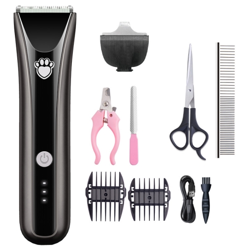 

Waterproof Pet Shaver Dog Electric Hair Clipper, Specification: Package 5(Gray)