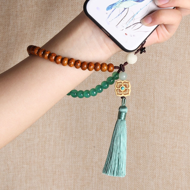 

Braided Rope Mobile Phone Lanyard Tassel Bodhi Phone Case Pendant Wrist Rope