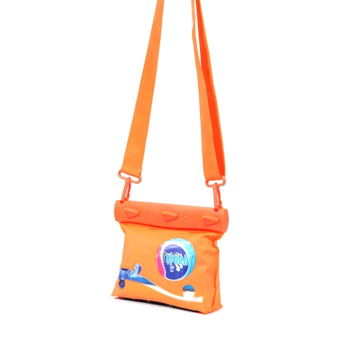 Tteoobl One-Shoulder Crossbody Drifting Diving Bag Waterproof Sundries Storage Bag, Size: Small (Orange)