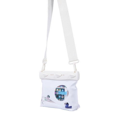 

Tteoobl One-Shoulder Crossbody Drifting Diving Bag Waterproof Sundries Storage Bag, Size: Small (White)