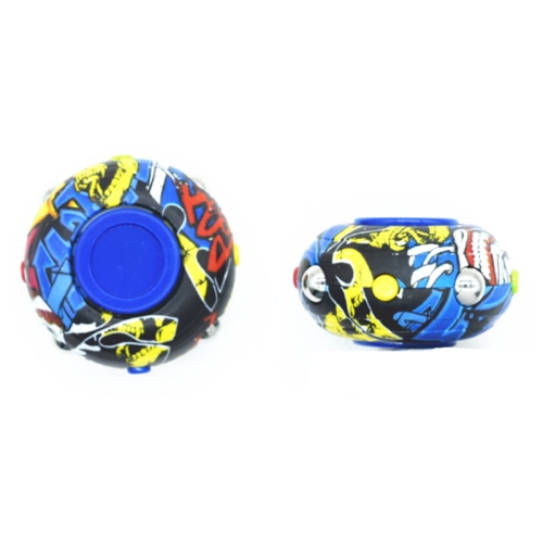 

3 PCS Circular Rotary Decompression Fingertip Spinning Top, Color: Pattern 06