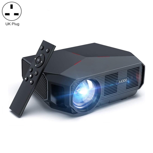 

1080P HD Android Version Same Screen Projector, Color: Black 1080P (Android )(UK Plug)