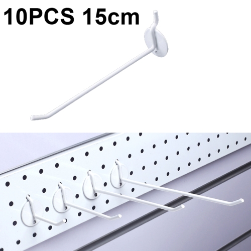 

10 PCS Jewelry Accessories Display Orifice Plate Spray Hook, Length: 15cm(White)