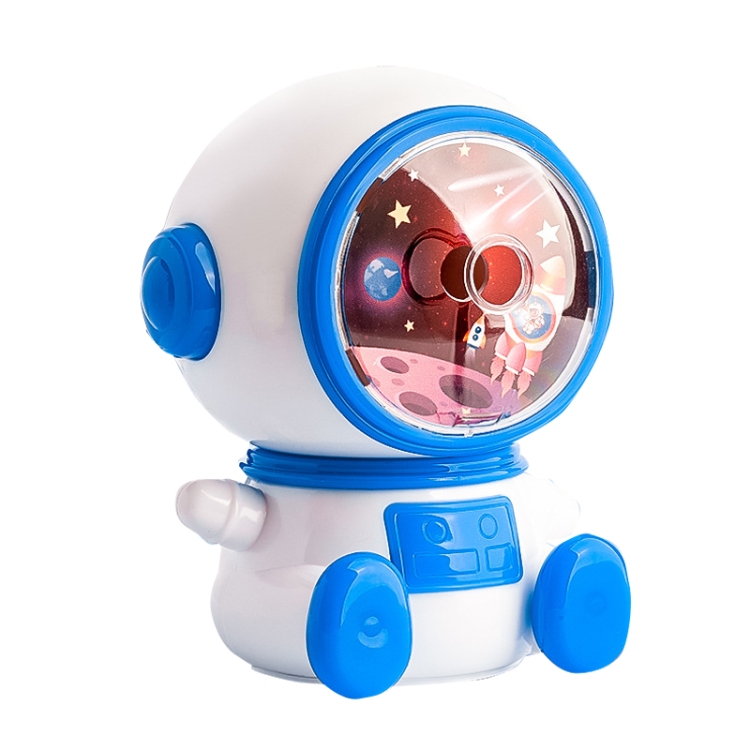 

Cartoon Hand-cranked Automatic Pencil Sharpener, Style: Astronaut (Light Blue)