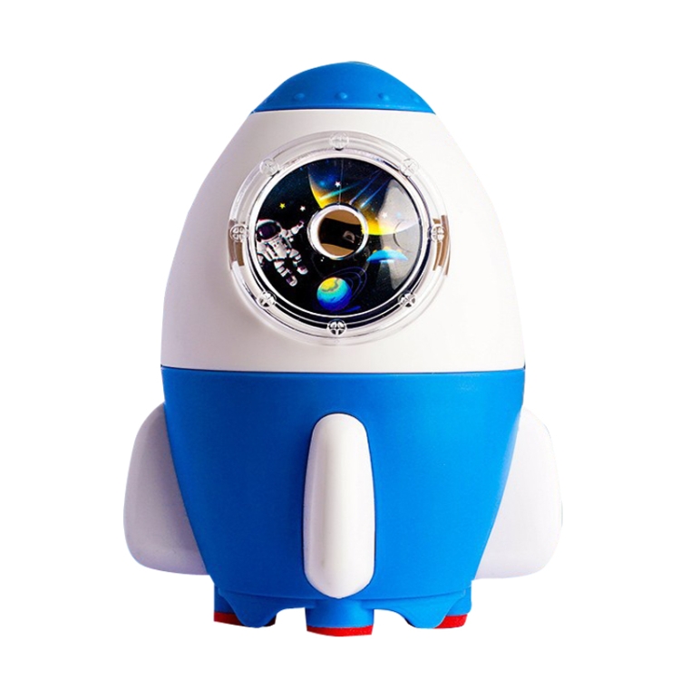 

Cartoon Hand-cranked Automatic Pencil Sharpener, Style: Little Rocket (Sky Blue)