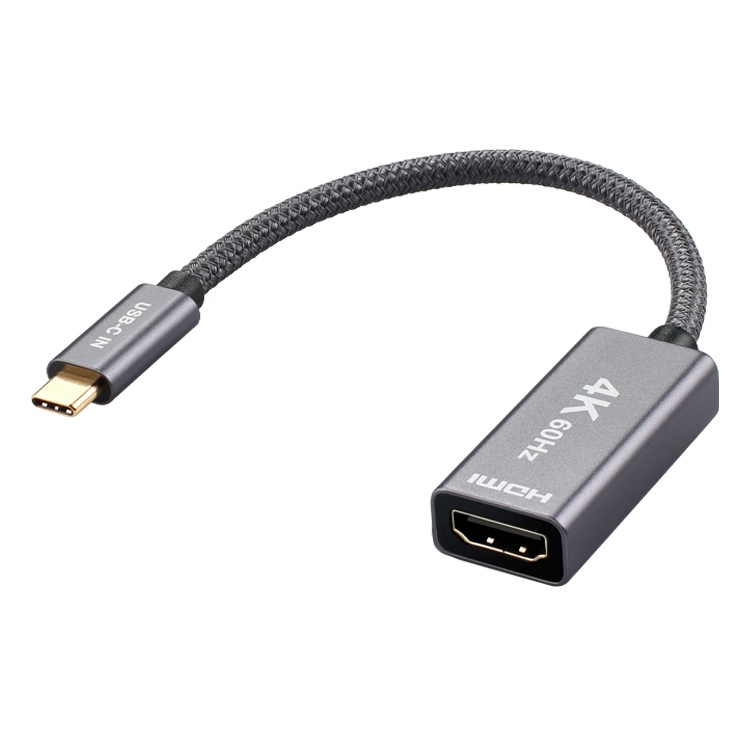 

ULT-unite USB3.1 Type-C / USB-C To HDMI 4K HD Cable Computer with Screen Conversion Cable, Color: Silver Gray