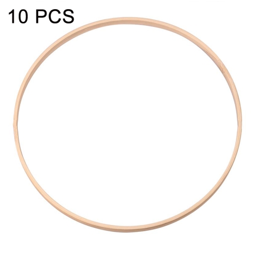 

10 PCS Bamboo Circle Fan Frame Dream Catcher Making Circle Material, Size: 20cm(With 6mm Hole)