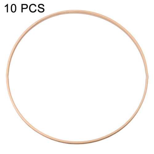 

10 PCS Bamboo Circle Fan Frame Dream Catcher Making Circle Material, Size: 30cm(With 6mm Hole)