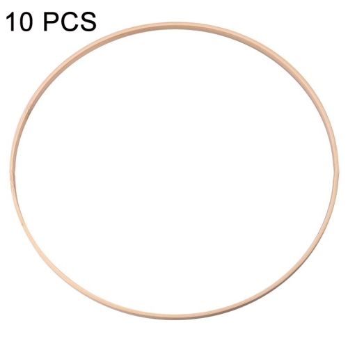 

10 PCS Bamboo Circle Fan Frame Dream Catcher Making Circle Material, Size: 36cm(With 6mm Hole)