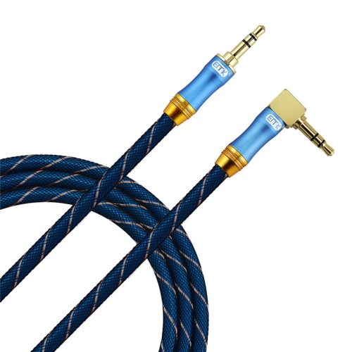 

EMK 90-Degree Car 3.5mm Audio Cable Extension Cable, Cable Length: 2M(Blue)