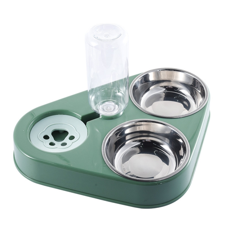 

Dog Cat Triangle Automatic Drinking Water Bowl Pet Supplies, Size: Large(Mint Green)