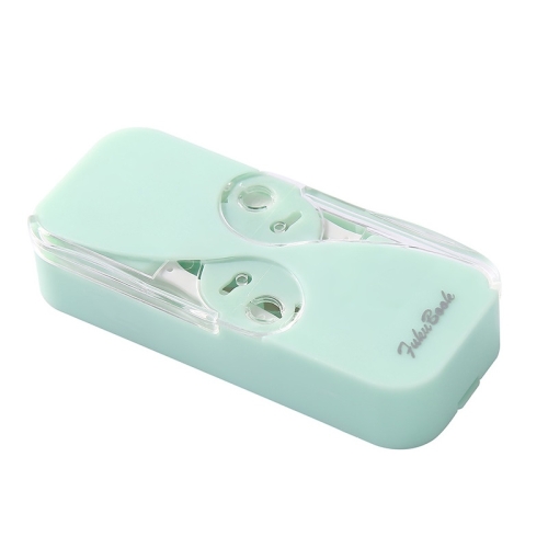 

FukuBook Portable Mini Automatic Opening and Closing Floss Storage Box with Floss(Green)