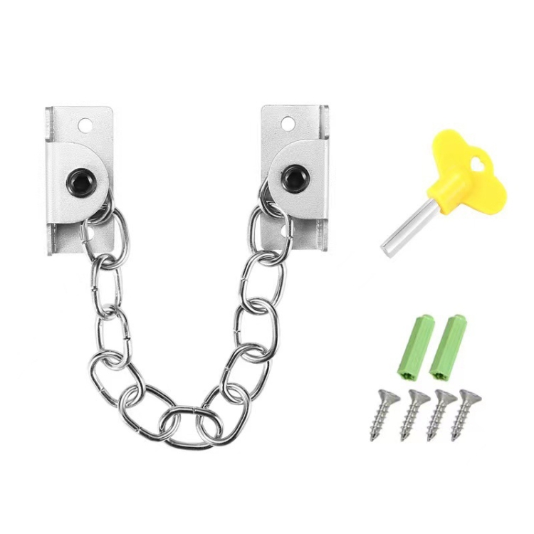 

Punching Installation Protection Stainless Steel Window Limit Lock, Specification: B Type Silver