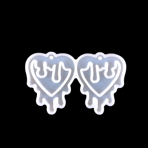 

4 PCS Halloween DIY Earrings Mould Pendant Decoration Silicone Mould, Style: 5777(White)