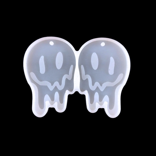 

4 PCS Halloween DIY Earrings Mould Pendant Decoration Silicone Mould, Style: 5780(White)