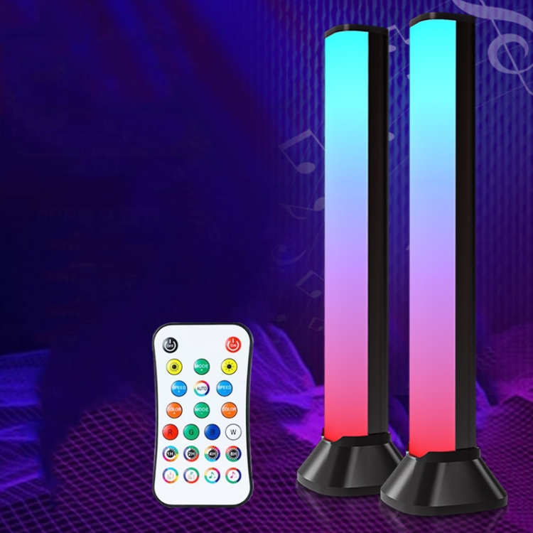 

Desktop Voice Control RGB Fantasy Color Pickup Lamp, Style: RF Remote Control
