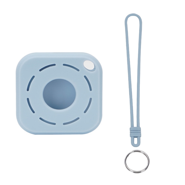 

Tracker Anti-Lost Silicone Case For Airtag, Color: Denim Blue+Lanyard+Key Ring