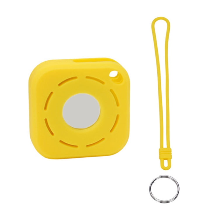 

Tracker Anti-Lost Silicone Case For Airtag, Color: Yellow+Lanyard+Key Ring