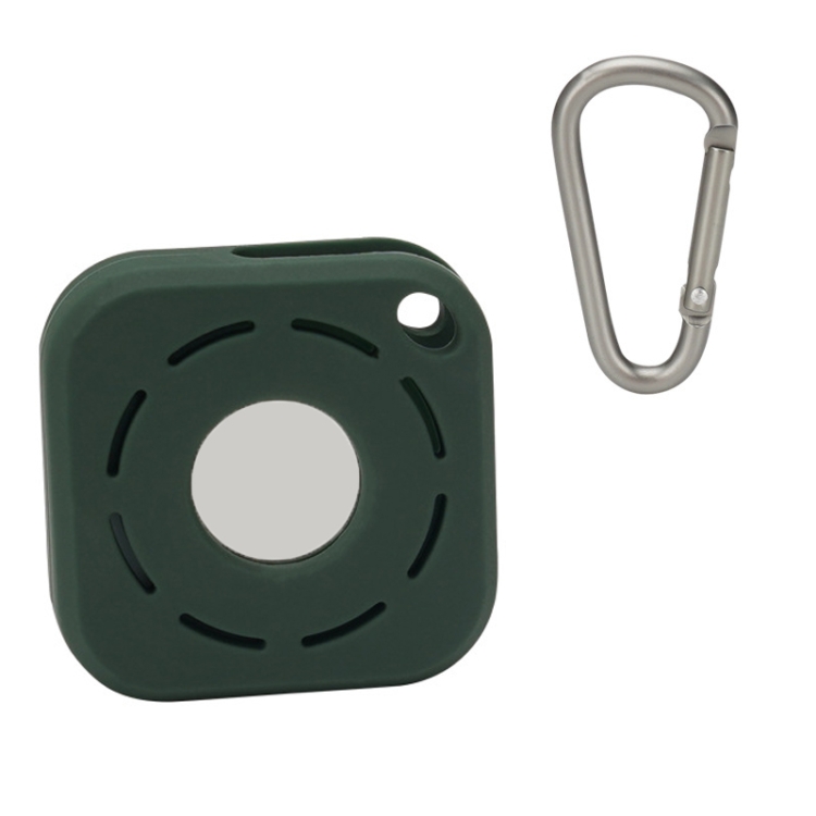 

Tracker Anti-Lost Silicone Case For Airtag, Color: Ink Green+D Buckle