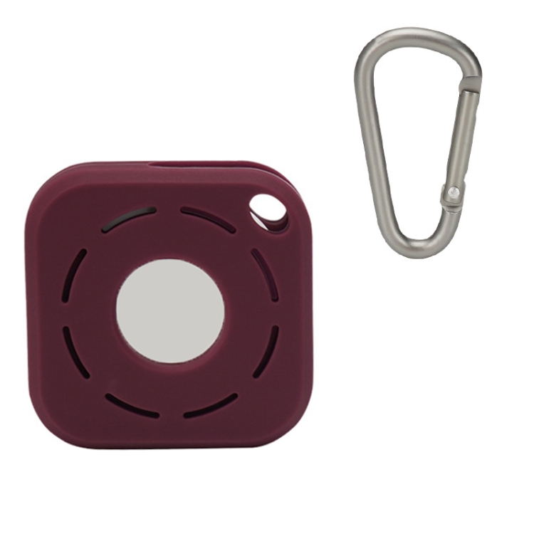 

Tracker Anti-Lost Silicone Case For Airtag, Color: Coffee+D Buckle