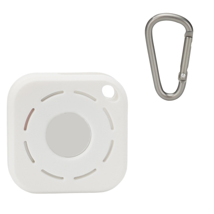 

Tracker Anti-Lost Silicone Case For Airtag, Color: White+D Buckle