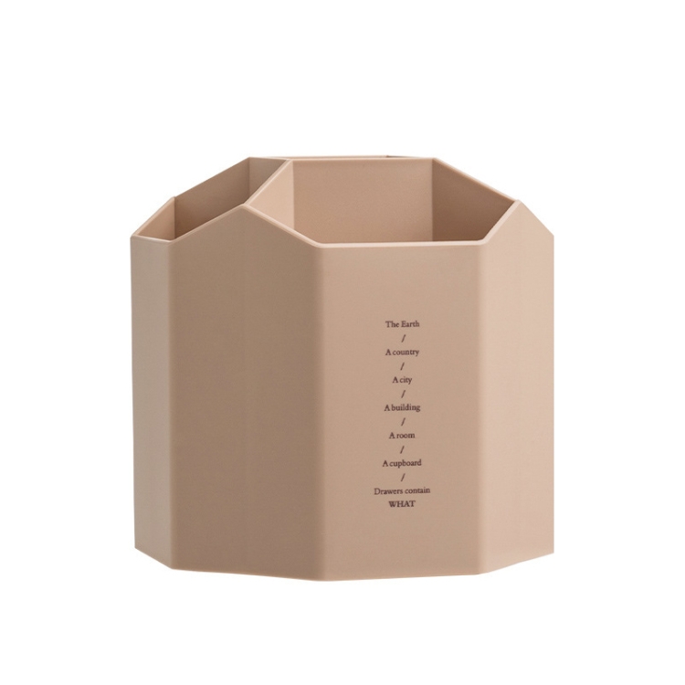

Large Capacity Desktop Storage Box Student Office Pen Bucket, Color: Non-rotating Dark Pink