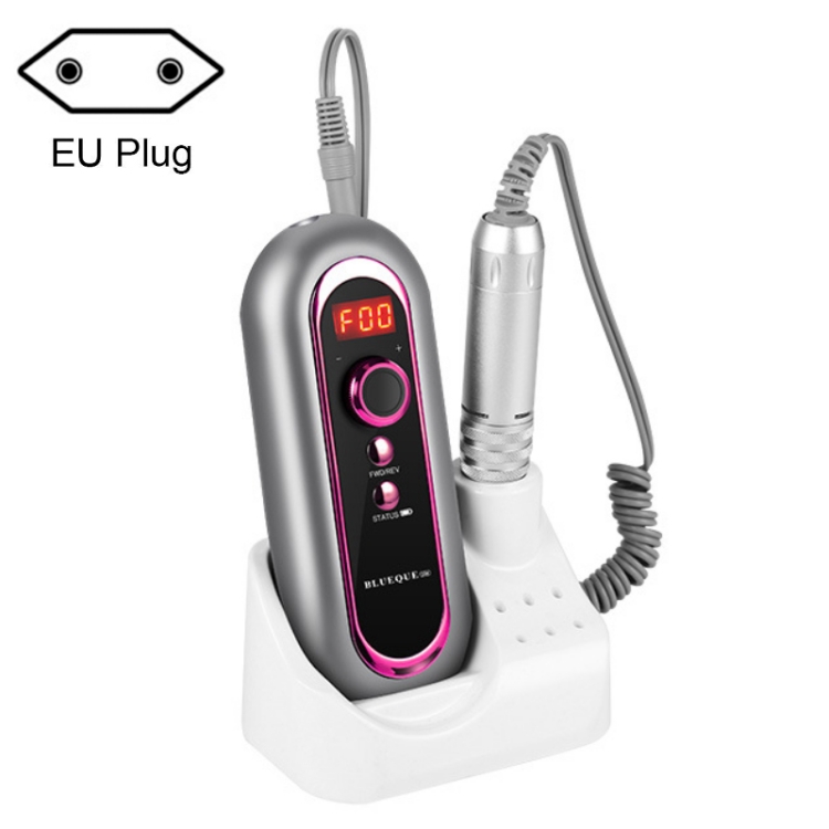 

BLUEQUE Plug-in Portable Nail Art Carbon Brush Grinder, Specification: EU Plug (Gray)