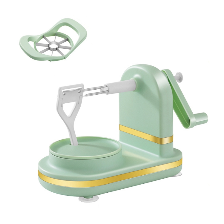 

Hand Crank Fruit Peeler Apple Divider Dicer(Light Green)