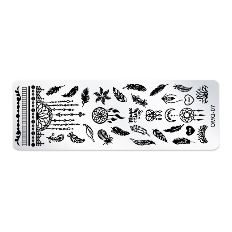 

5 PCS Nail Art Print Template Nail Art Tools(OMQ-07)