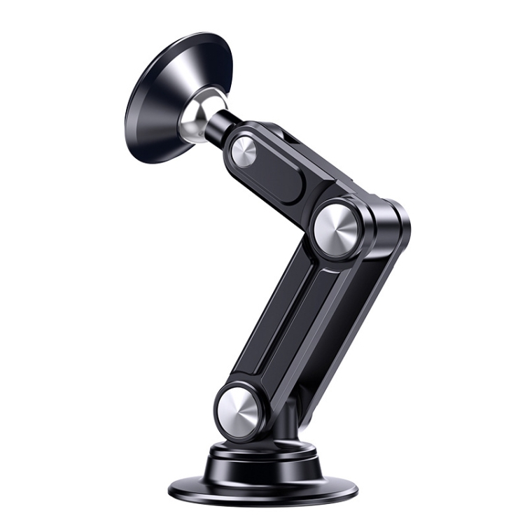 

Aluminum Alloy Rotatable Lift Mobile Phone Holder Car Holder,Style: Magnetic style Black