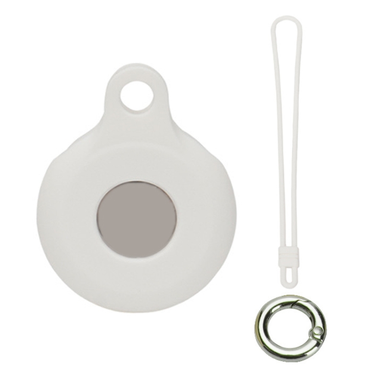 

Locator Storage Silicone Cover With Hand Strap For AirTag, Color: White