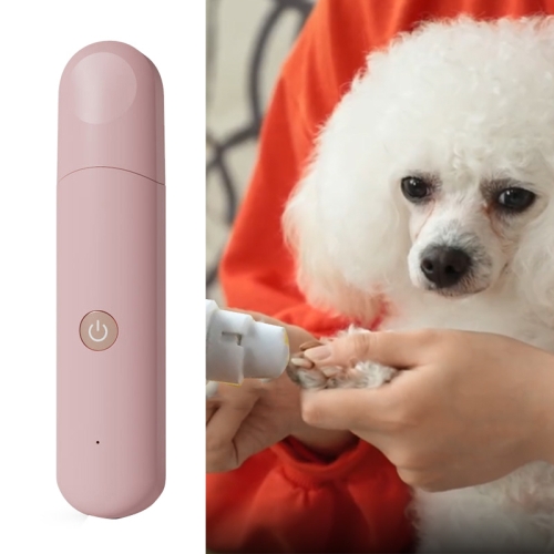 

Pet Nail Polisher Dog Cat Small and Light multi-functional double grinding nail clipper(Pink)