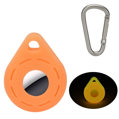 

Location Tracker Anti-Lost Silicone Protective Cover For AirTag, Color: Luminous Orange