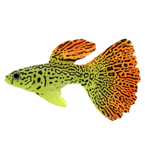 

2 PCS Simulation Luminous Tropical Fish Tank Landscaping Fake Decorations(F03 Peacock Fish)