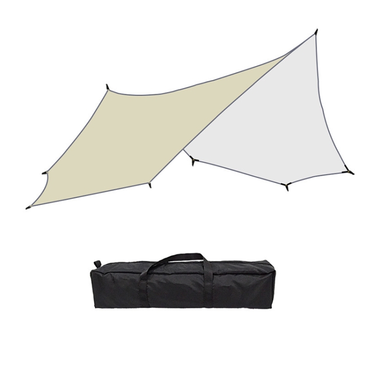 

Outdoor Octagonal Curtain Tent Rain and Sun Protection Camping Sunshade Pergola, Color: Khaki
