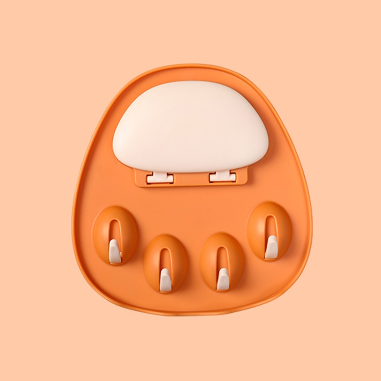

JM035 Kitchen Pot Lid Holder Multifunctional Storage Rack(Orange)