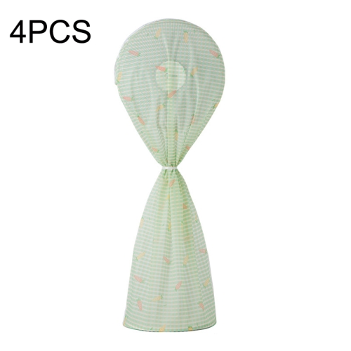 

4PCS Household All-inclusive Long Floor Fan Dust Cover(Printed Carrot)