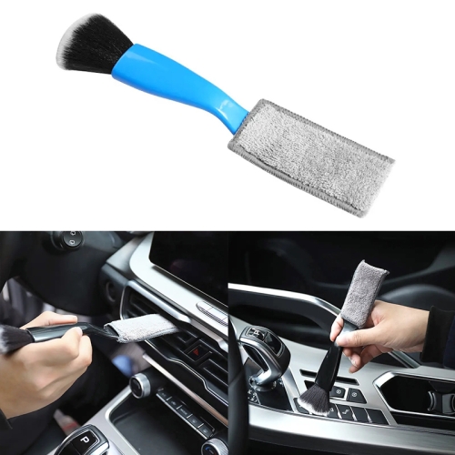 

D-4527 Car Dust Cleaning Double-hended Soft Bristle Detail Brush(Blue)