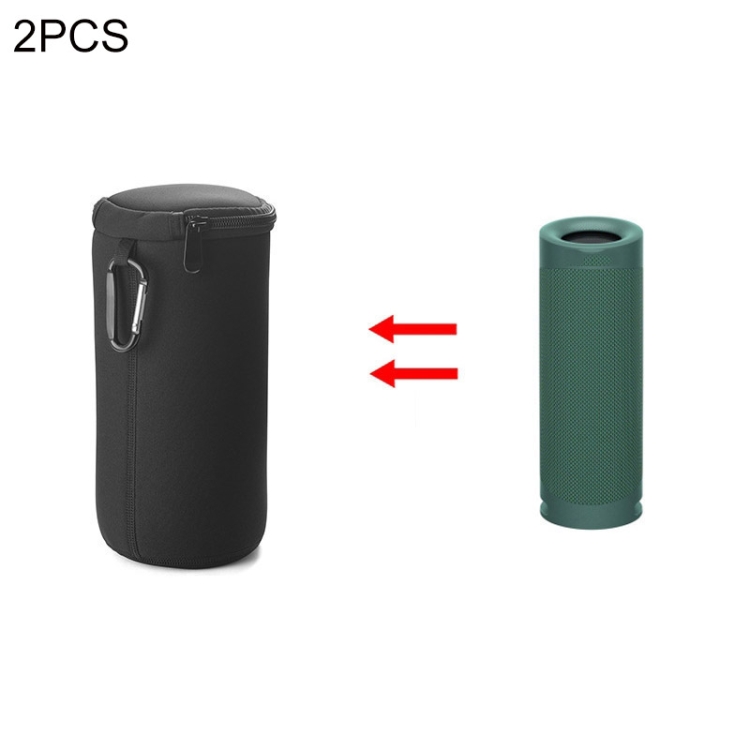 

2 PCS Wireless Bluetooth Speaker Portable Waterproof Case For Sony SRS-XB23(Black)
