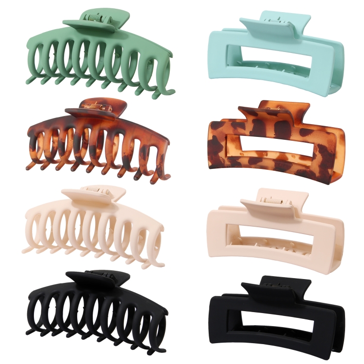 

8PCS/Set F 20220322 Scrub Waterproof Drop Resistant Colorful Hair Grabber