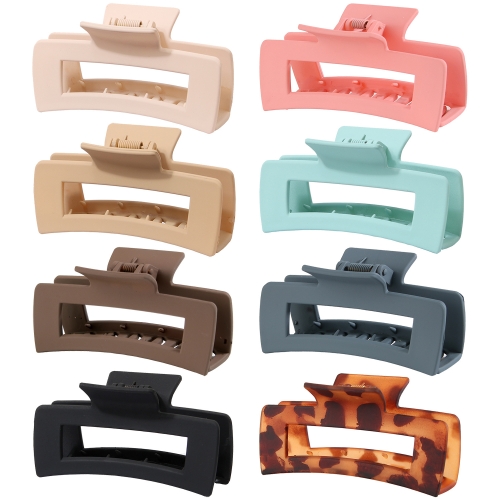 

8PCS/Set N 20220322 Scrub Waterproof Drop Resistant Colorful Hair Grabber