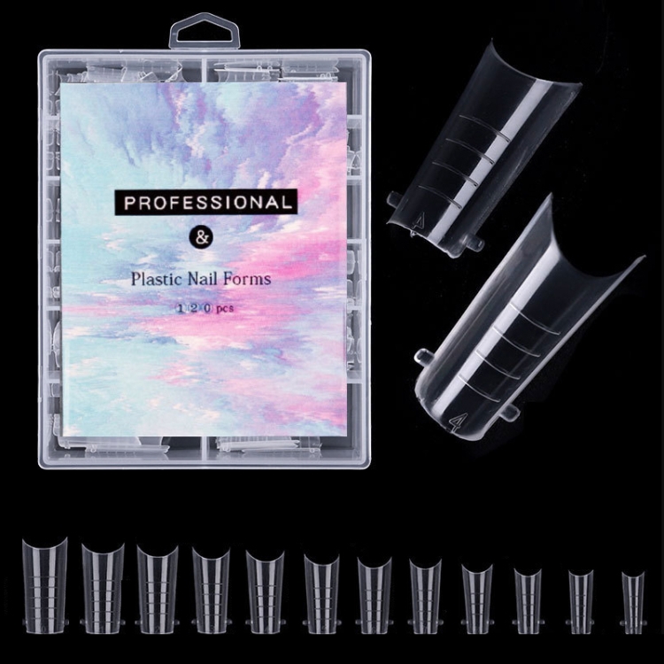 

2 Boxes Nail Crystal Rapid Light Therapy Extension Nail Model, Shape: 120 PCS 14