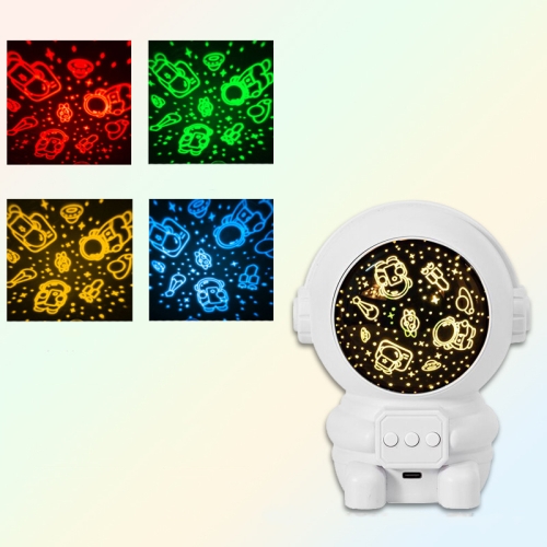 

T01 Astronaut Star Projector Laser LED Night Light, Style: 4 Patterns