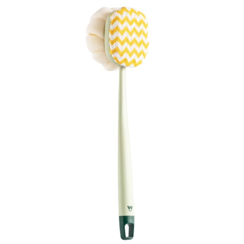 

SW076 Double Side Bath Brush Disassembly Long Handle Soft Nylon Brush, Color: Green Bath Cloth