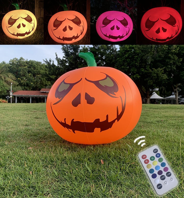 

Halloween Bar Haunted House Shopping Mall Inflatable Decoration, Size: 16 Inch Glowing Pumpkin