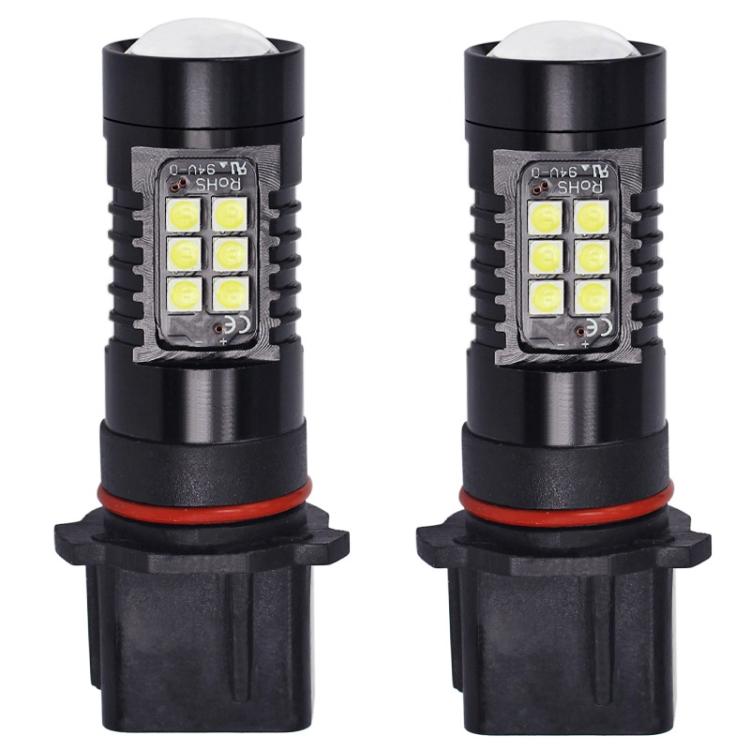 

1pair Automotive High-Power LED White Light Fog Lamp(P13W)