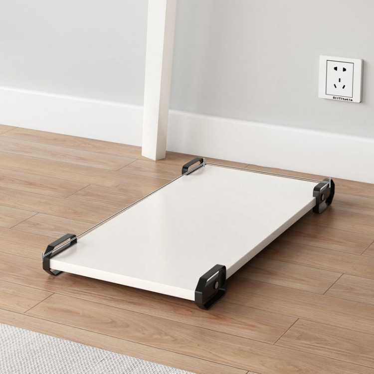 

Wooden Removable Height-raising Base For Desktop Computer Host Bracket Warm White 25x50cm