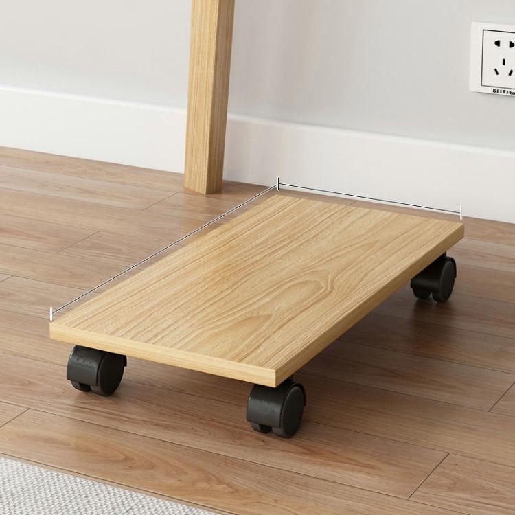 

Wooden Removable Height-raising Base For Desktop Computer Host Universal Wheel Rubber Wood 20x40cm