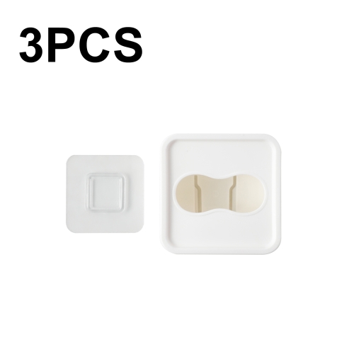 

3 PCS Wall Mounted Large Opening Gloves Mask Small Object Storage Box, Style: Small Square